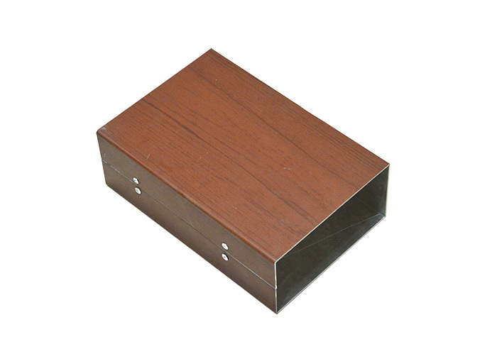 Wood grain aluminum veneer