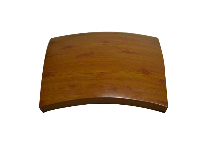 Wood grain aluminum veneer