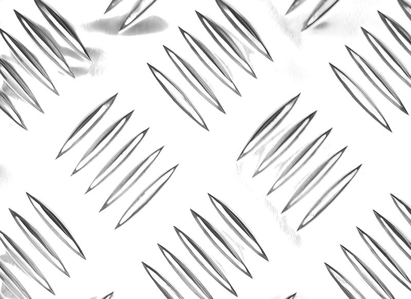 Five ribs checkered board